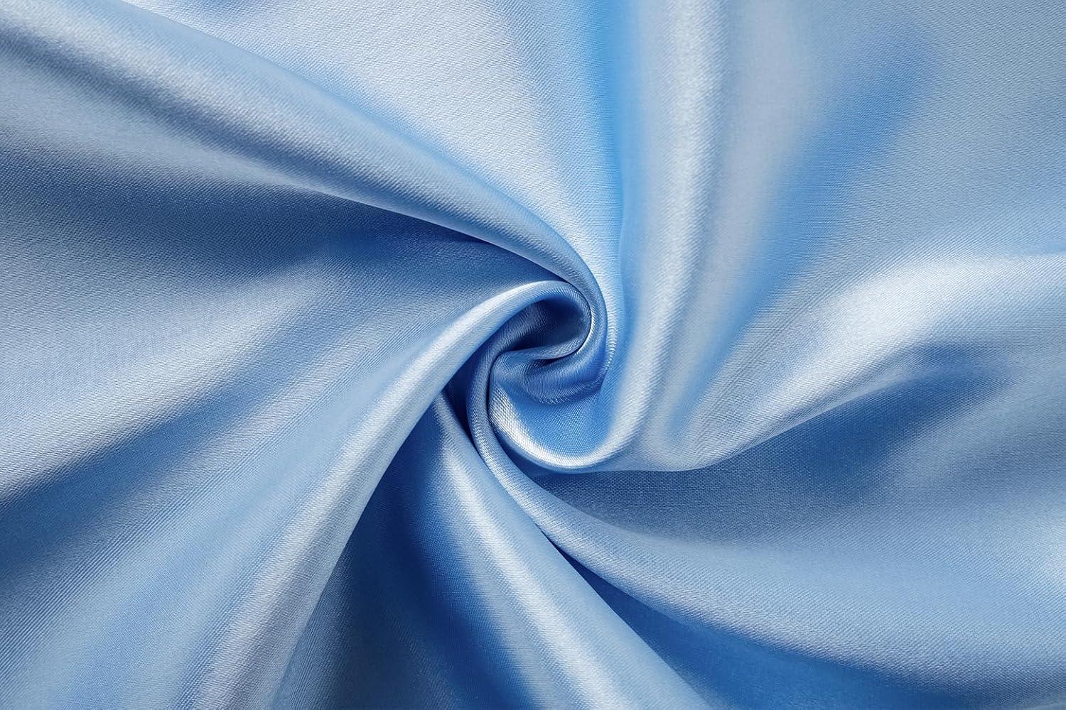 imageVopmocld Satin Pajama Sets Unisex Boys and Girls Silk Button Down Short Sleeve amp Shorts amp Pants Sleepwear 3PCS Loungewear PJSSky Blue