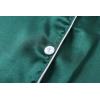 Vopmocld Big Kids Unisex Pjs Set Girls Boys Silk Pajama Sets Satin Clasic Sleepwear Long Sleeve 2 Pieces Button Down Nighty(Green)