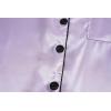 Vopmocld Big Kids Unisex Pjs Set Girls Boys Silk Pajama Sets Satin Clasic Sleepwear Long Sleeve 2 Pieces Button Down Nighty(Lilac)