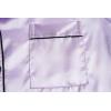 Vopmocld Big Kids Unisex Pjs Set Girls Boys Silk Pajama Sets Satin Clasic Sleepwear Long Sleeve 2 Pieces Button Down Nighty(Lilac)