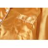 Vopmocld Big Kids Unisex Pjs Set Girls Boys Silk Pajama Sets Satin Clasic Sleepwear Long Sleeve 2 Pieces Button Down Nighty(Orange)