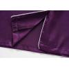 Vopmocld Big Kids Unisex Pjs Set Girls Boys Silk Pajama Sets Satin Clasic Sleepwear Long Sleeve 2 Pieces Button Down Nighty(Purple)