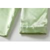 Vopmocld Big Kids Unisex Pjs Set Girls Boys Silk Pajama Sets Satin Clasic Sleepwear Long Sleeve 2 Pieces Button Down Nighty(Yellowish Green)