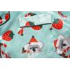 Vopmocld Big Kids Unisex Pjs Set Girls Boys Silk Pajama Sets Satin Clasic Sleepwear Summer 2 Pieces Button Down Nighty(Xmas Koala)