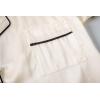 Vopmocld Satin Pajama Sets Unisex Boys and Girls Silk Button Down Short Sleeve & Shorts & Pants Sleepwear 3PCS Loungewear PJS(Champagne)