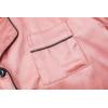 Vopmocld Satin Pajama Sets Unisex Boys and Girls Silk Button Down Short Sleeve & Shorts & Pants Sleepwear 3PCS Loungewear PJS(Coral Pink)