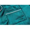 Vopmocld Satin Pajama Sets Unisex Boys and Girls Silk Button Down Short Sleeve & Shorts & Pants Sleepwear 3PCS Loungewear PJS(Dark Green)