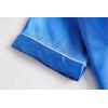 Vopmocld Satin Pajama Sets Unisex Boys and Girls Silk Button Down Short Sleeve & Shorts & Pants Sleepwear 3PCS Loungewear PJS(Gem Blue)