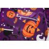 Vopmocld Satin Pajama Sets Unisex Boys and Girls Silk Button Down Short Sleeve & Shorts & Pants Sleepwear 3PCS Loungewear PJS(Halloween)