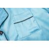 Vopmocld Satin Pajama Sets Unisex Boys and Girls Silk Button Down Short Sleeve & Shorts & Pants Sleepwear 3PCS Loungewear PJS(Lake Blue)