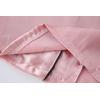 Vopmocld Satin Pajama Sets Unisex Boys and Girls Silk Button Down Short Sleeve & Shorts & Pants Sleepwear 3PCS Loungewear PJS(Lotus Hearts)