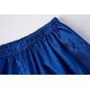 Vopmocld Satin Pajama Sets Unisex Boys and Girls Silk Button Down Short Sleeve & Shorts & Pants Sleepwear 3PCS Loungewear PJS(Navy Blue)