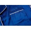Vopmocld Satin Pajama Sets Unisex Boys and Girls Silk Button Down Short Sleeve & Shorts & Pants Sleepwear 3PCS Loungewear PJS(Navy Blue)