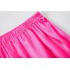 Vopmocld Satin Pajama Sets Unisex Boys and Girls Silk Button Down Short Sleeve & Shorts & Pants Sleepwear 3PCS Loungewear PJS(Rose)