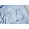 Vopmocld Satin Pajama Sets Unisex Boys and Girls Silk Button Down Short Sleeve & Shorts & Pants Sleepwear 3PCS Loungewear PJS(Sky Blue)