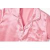 Vopmocld Satin Pajama Sets Unisex Boys and Girls Silk Button Down Short Sleeve & Shorts & Pants Sleepwear 3PCS Loungewear PJS(Watermelon)