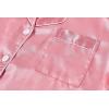 Vopmocld Satin Pajama Sets Unisex Boys and Girls Silk Button Down Short Sleeve & Shorts & Pants Sleepwear 3PCS Loungewear PJS(Watermelon)