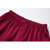 Vopmocld Satin Pajama Sets Unisex Boys and Girls Silk Button Down Short Sleeve & Shorts & Pants Sleepwear 3PCS Loungewear PJS(Wine Red)