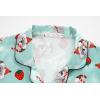 Vopmocld Satin Pajama Sets Unisex Boys and Girls Silk Button Down Short Sleeve & Shorts & Pants Sleepwear 3PCS Loungewear PJS(Xmas Koala)