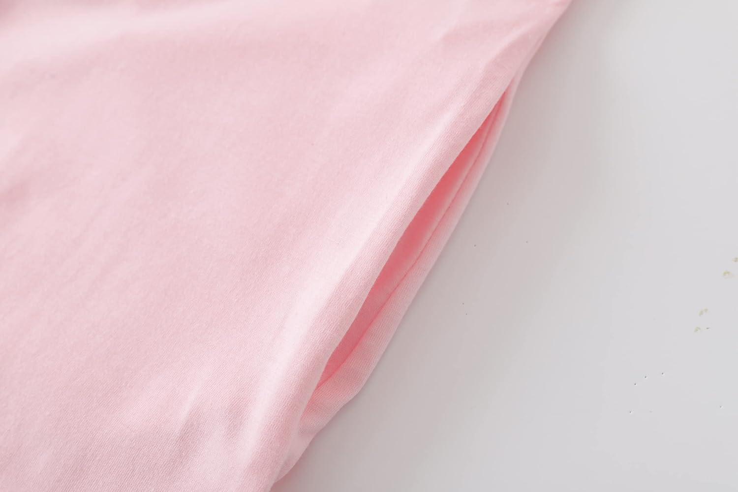 imageVopmocld Big Girls Cute Happy Cat Sleepwear Short Sleeve Summer Soft NightgownAvocado