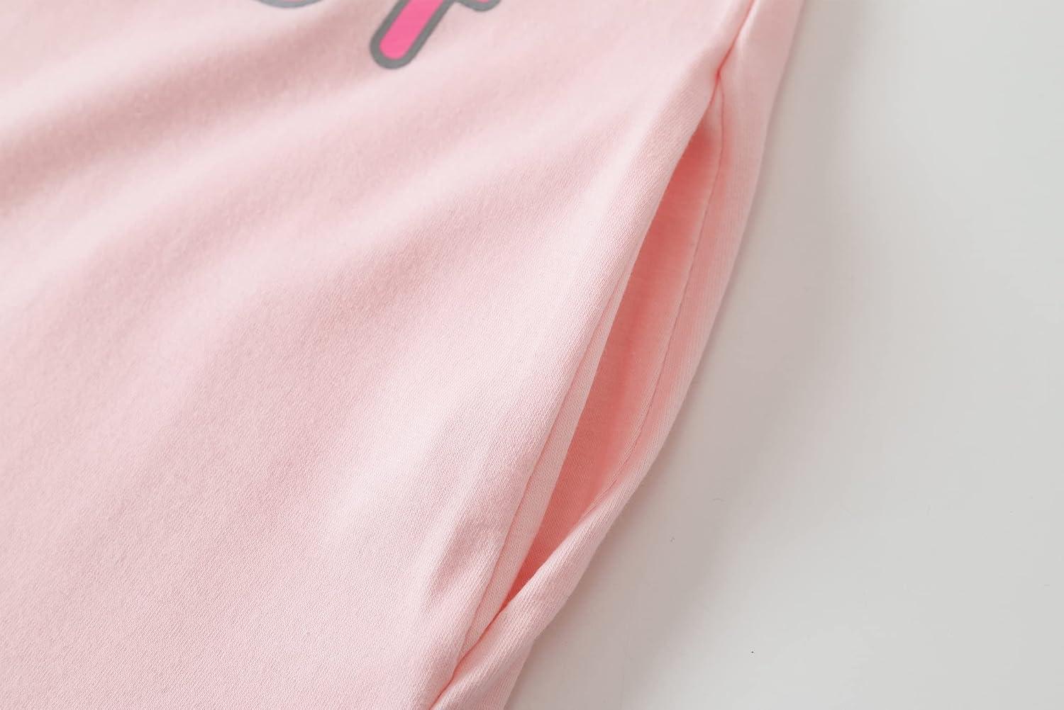 imageVopmocld Big Girls Cute Happy Cat Sleepwear Short Sleeve Summer Soft NightgownDonutcat
