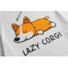 Vopmocld Big Girls’ Cute Happy Cat Sleepwear Short Sleeve Summer Soft Nightgown(Corgi)