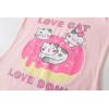 Vopmocld Big Girls’ Cute Happy Cat Sleepwear Short Sleeve Summer Soft Nightgown(Donut-cat)