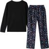 Vopmocld Big Girls Cute Pajama Sets Long Sleeve Lovely Sleepwear 2 Piece PJS Multiple Cartoon Jammies(Blue Butterfly)