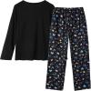Vopmocld Big Girls Cute Pajama Sets Long Sleeve Lovely Sleepwear 2 Piece PJS Multiple Cartoon Jammies(Butterfly Floral)