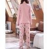 Vopmocld Big Girls Cute Pajama Sets Long Sleeve Lovely Sleepwear 2 Piece PJS Multiple Cartoon Jammies(Camera Rabbit)