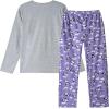 Vopmocld Big Girls Cute Pajama Sets Long Sleeve Lovely Sleepwear 2 Piece PJS Multiple Cartoon Jammies(Gray Purple)