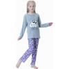 Vopmocld Big Girls Cute Pajama Sets Long Sleeve Lovely Sleepwear 2 Piece PJS Multiple Cartoon Jammies(Gray Purple)