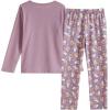 Vopmocld Big Girls Cute Pajama Sets Long Sleeve Lovely Sleepwear 2 Piece PJS Multiple Cartoon Jammies(Lazy Cat)