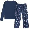 Vopmocld Big Girls Cute Pajama Sets Long Sleeve Lovely Sleepwear 2 Piece PJS Multiple Cartoon Jammies(Navy Cat)