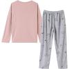 Vopmocld Big Girls Cute Pajama Sets Long Sleeve Lovely Sleepwear 2 Piece PJS Multiple Cartoon Jammies(Pink Cat)