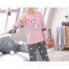 Vopmocld Big Girls Cute Pajama Sets Long Sleeve Lovely Sleepwear 2 Piece PJS Multiple Cartoon Jammies(Pink Gray)