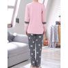 Vopmocld Big Girls Cute Pajama Sets Long Sleeve Lovely Sleepwear 2 Piece PJS Multiple Cartoon Jammies(Pink Gray)