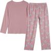 Vopmocld Big Girls Cute Pajama Sets Long Sleeve Lovely Sleepwear 2 Piece PJS Multiple Cartoon Jammies(Pink Koala)