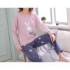 Vopmocld Big Girls Cute Pajama Sets Long Sleeve Lovely Sleepwear 2 Piece PJS Multiple Cartoon Jammies(Pink Rabbit)