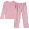 Vopmocld Big Girls Cute Pajama Sets Long Sleeve Lovely Sleepwear 2 Piece PJS Multiple Cartoon Jammies(Raccoon)