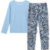 Vopmocld Big Girls Cute Pajama Sets Long Sleeve Lovely Sleepwear 2 Piece PJS Multiple Cartoon Jammies(Zebra)