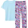 Vopmocld Big Girls’ Short Sleeve Long Pants Pajama Sets 2PCS Cartoon Pattern & Letters Printed Sleepwear Lounge for Teens(Butterfly)