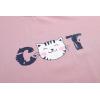 Vopmocld Big Girls’ Short Sleeve Long Pants Pajama Sets 2PCS Cartoon Pattern & Letters Printed Sleepwear Lounge for Teens(Cat)