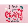 Vopmocld Big Girls’ Short Sleeve Long Pants Pajama Sets 2PCS Cartoon Pattern & Letters Printed Sleepwear Lounge for Teens(Cherry-pink)