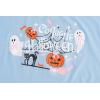 Vopmocld Big Girls’ Short Sleeve Long Pants Pajama Sets 2PCS Cartoon Pattern & Letters Printed Sleepwear Lounge for Teens(Ghost Bowknot)
