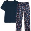 Vopmocld Big Girls’ Short Sleeve Long Pants Pajama Sets 2PCS Cartoon Pattern & Letters Printed Sleepwear Lounge for Teens(Kangaroo)