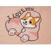Vopmocld Big Girls’ Short Sleeve & Shorts & Pants Pajama Sets 3PCS Cartoon Patterns Cute Lounge Sets for Teens 8-18 Years(3pcs-corgi)