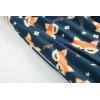 Vopmocld Big Girls’ Short Sleeve & Shorts & Pants Pajama Sets 3PCS Cartoon Patterns Cute Lounge Sets for Teens 8-18 Years(3pcs-navy Fox)