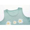 Vopmocld Big Girl’s Tank Top and Shorts Cotton Pajama Set Teens Cute Heart Shape Sleepwear Kids Clothes PJS(Floral)