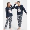 Vopmocld Christmas Family Matching Pajama Red Holiday Pjs Sets Cotton Sleepwear(Bear/Penguin)